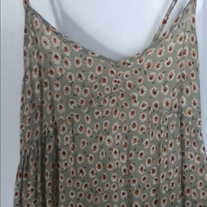 Harper Tiered Lace Up Floral UO dress